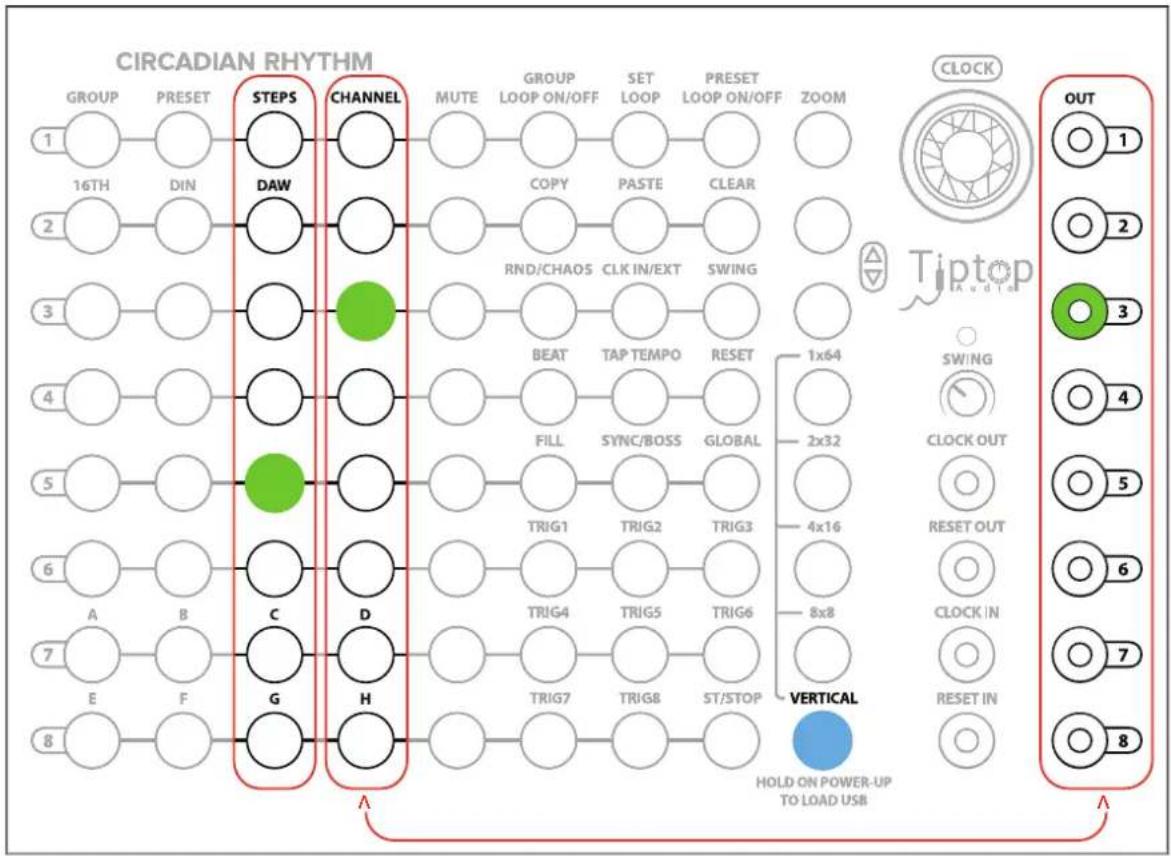 Tiptop Audio Circadian Rhythms - Quickstart Tutorial 1: Vertical View Basics - 5