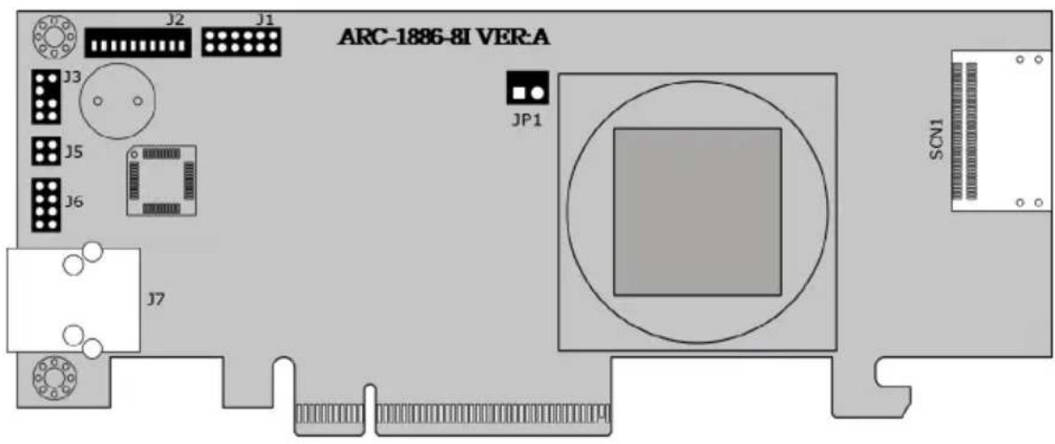 Areca ARC-1886-16I - Board Layout - 1