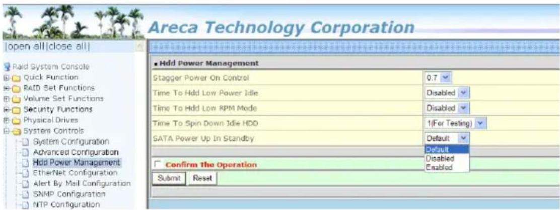 Areca Technology Corporation | open all | close all | Paid System Console Quick Function RATD Set Functions Volume Set Functions Security Functions Physical Drives System Controls System Configuration Advanced Configuration Hdd Power Management EtherNet Configuration Alert By Mail Configuration SNMP…