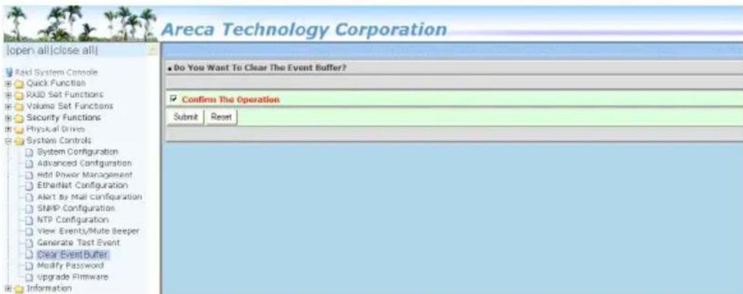 Areca Technology Corporation [open all|close all] Raid System Console Quick Function RAID Set Functions Volume Set Functions Security Functions Physical Drives System Controls System Configuration Advanced Configuration Mild Power Management EtherNet Configuration Alert by Mail Configuration SNMP Co…