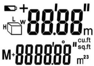 +88.00" L W H M+8888.00" cu.ft sq.ft m²³