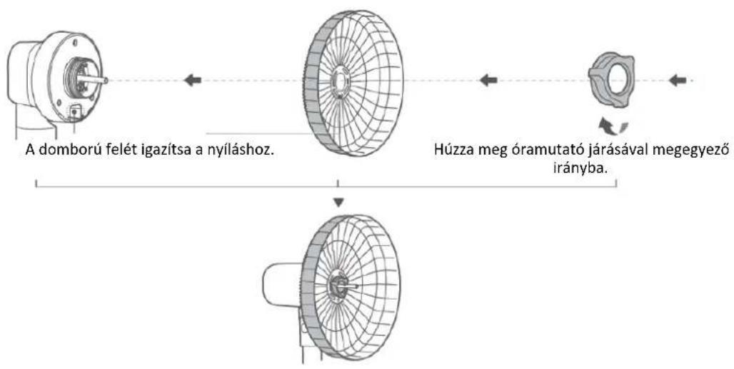 Heinner HMSF-9BK - A HÁTSÓ VÉDŐRÁCS FELSZERELÉSE ÉS RÖGZÍTÉSE - 1