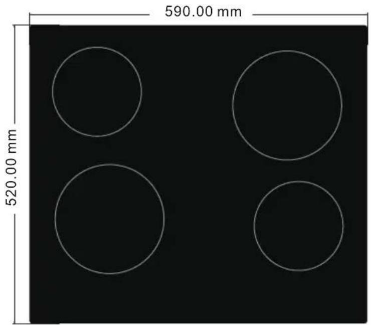590.00 mm 520.00 mm