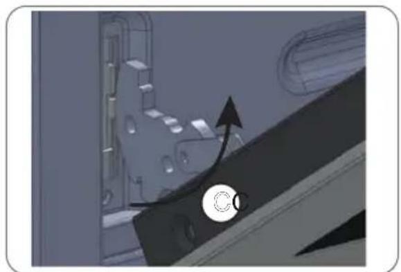 Respekta Ida HS2000-26 - Removing the oven door - 4