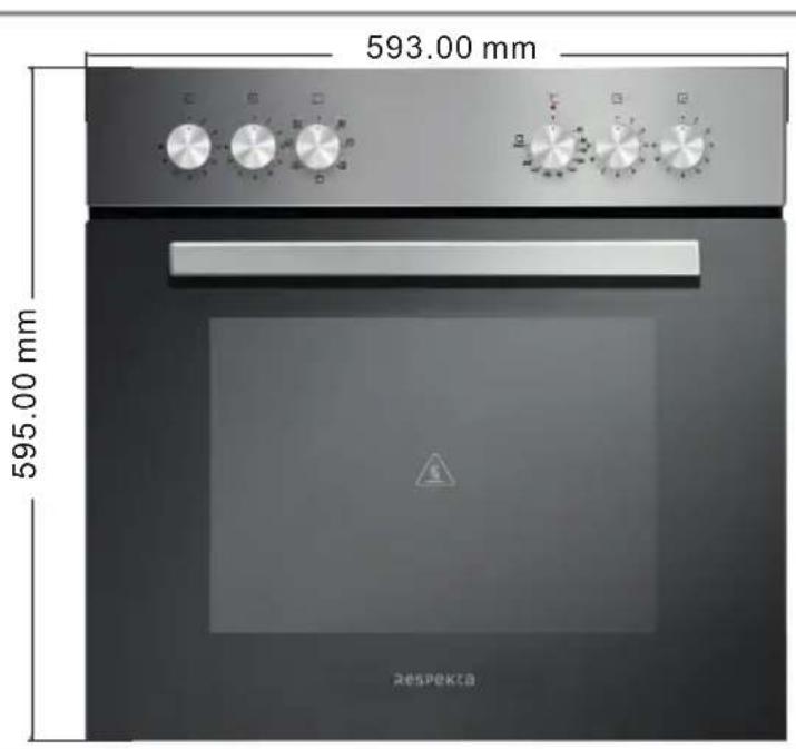 593.00 mm 595.00 mm Respekta