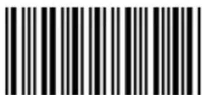 Black and white barcode image with vertical lines on both sides