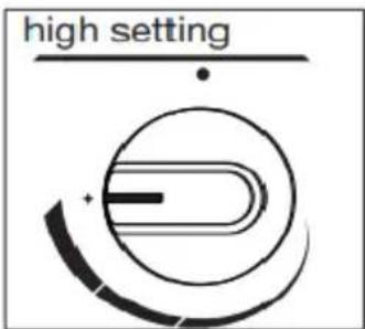 high setting