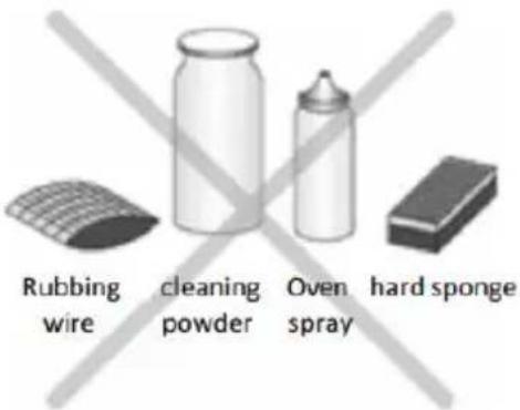 Rubbing wire cleaning powder Oven spray hard sponge