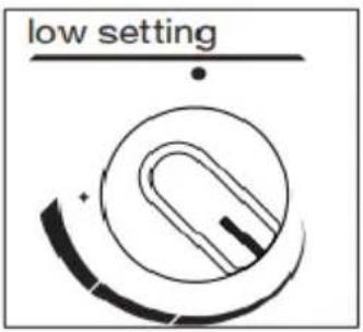 low setting