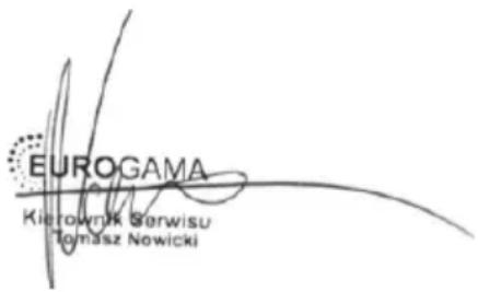 EUROGAMA Kierownik Berwisu Tomasz Nowicki