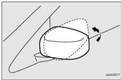 MITSUBISHI Mirage (2021) - To fold the mirror - 1