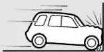 MITSUBISHI Mirage (2021) - The side airbag and curtain airbag ARE NOT DESIGNED TO DEPLOY when... - 1