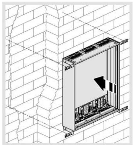 HAGER FWB72 - Flush and partially recessed installation - 2