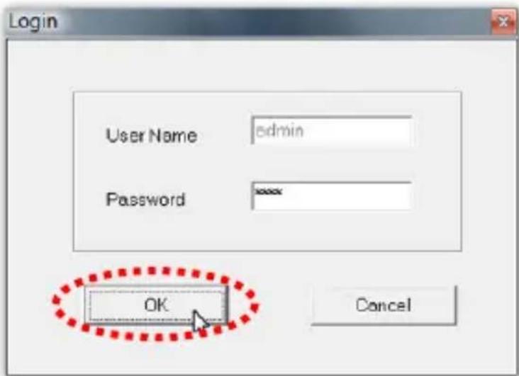 Login User Name admin Password **** OK Cancel
