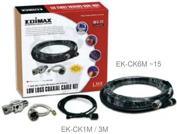 KVIRICE AIR CANE2 VENIAMS 800V MAX EDIMAX Wi-Fi LMR EKS-60. High Pressure Cable Kit LOW LOSS COAXIAL CABLE KIT EK-CK6M ~15 EK-CK1M / 3M