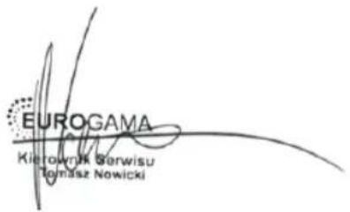 EUROGAMA Kierownik Berwisu Tomasz Nowicki