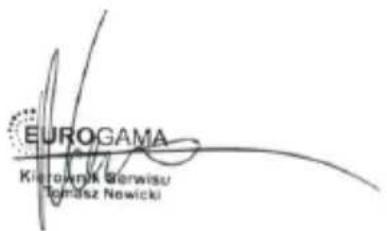 EUROGAMA Kierownik Denwisu Tomasz Nowicki
