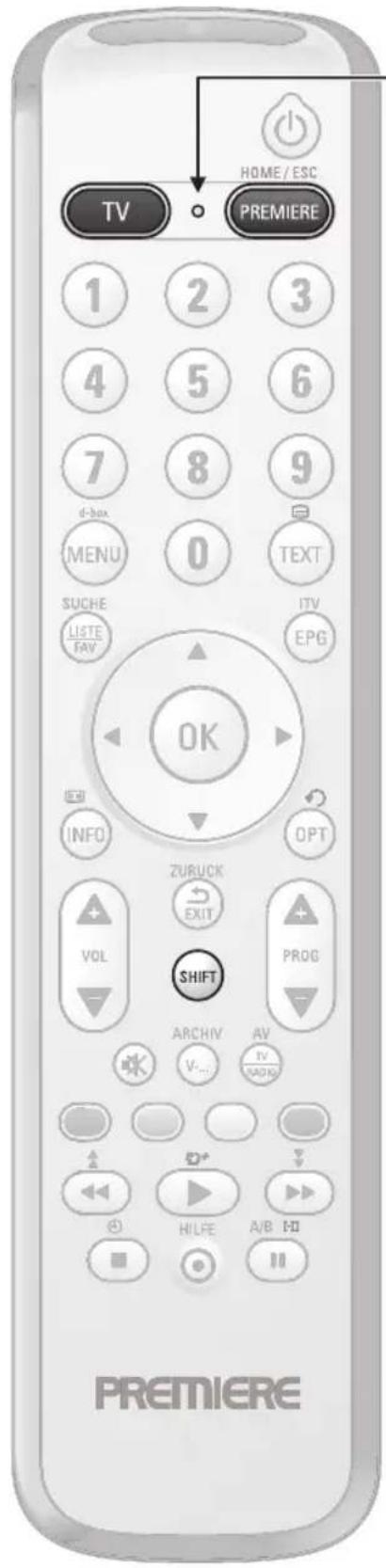 HOME / ESC TV PREMIERE 1 2 3 4 5 6 7 8 9 d-box MENU 0 TEXT SUCHE LISTE FAV ITV EPG OK INFO OPT ZURUCK EXIT VOL SHIFT ARCHIV AV V... IV MADK PREMIERE