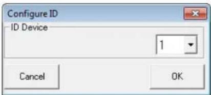 Configure ID ID Device 1 Cancel OK