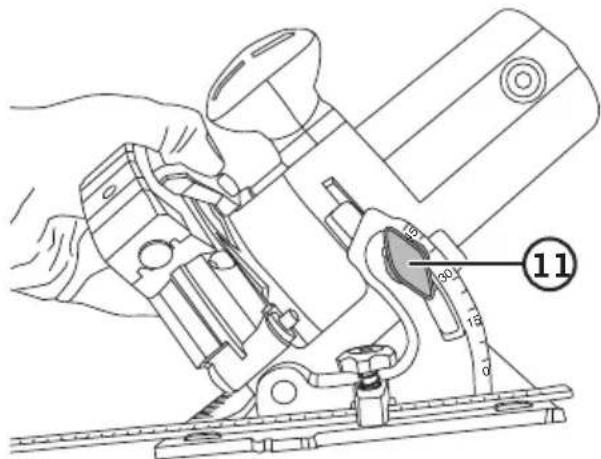 Cocraft HC185-L - Sahanterän kallistuksen (kulman) säätö - 1