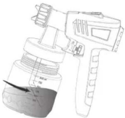 Cocraft HS 950-H - Innstilling av malingsmengde - 2
