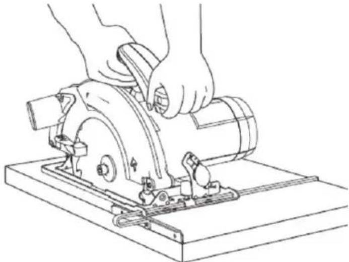 Cocraft HC 1400 - Pyörösahan käynnistäminen ja sammuttaminen - 2