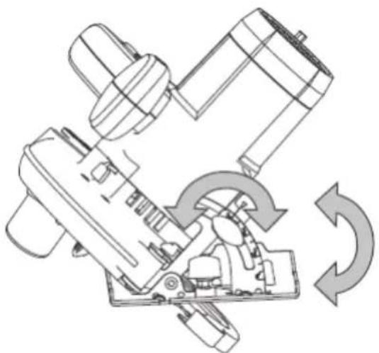 Cocraft HC 1400 - Sahanterän kallistuksen (kulman) säätäminen - 1