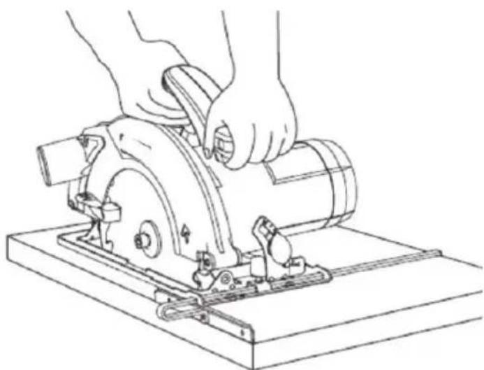 Cocraft HC 1400 - Ein- und Ausschalten der Kreissäge - 2