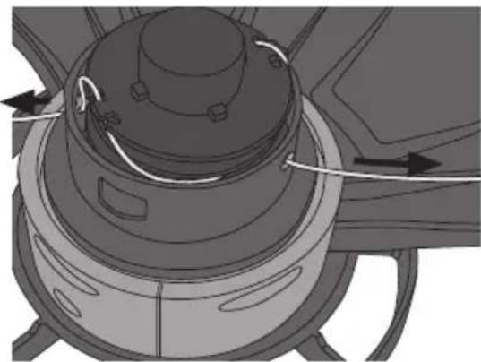 Cocraft GT35 - Auswechseln des Nylonfadens - 4