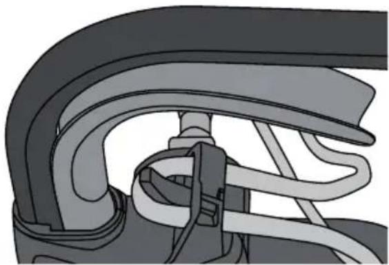 Cocraft LM33 - Hook the extension lead onto the cable strain relief - 1