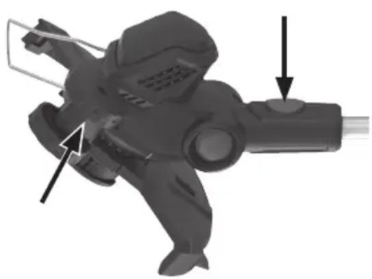 Cocraft PRO Edition GA36-B - Den Trimmerkopf abwinkeln - 2