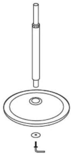 Clas Ohlson FD-40KI - Jalustan asentaminen - 1