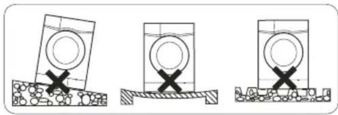 FAGOR 4FE-7412 - Position and level the washing machine - 1