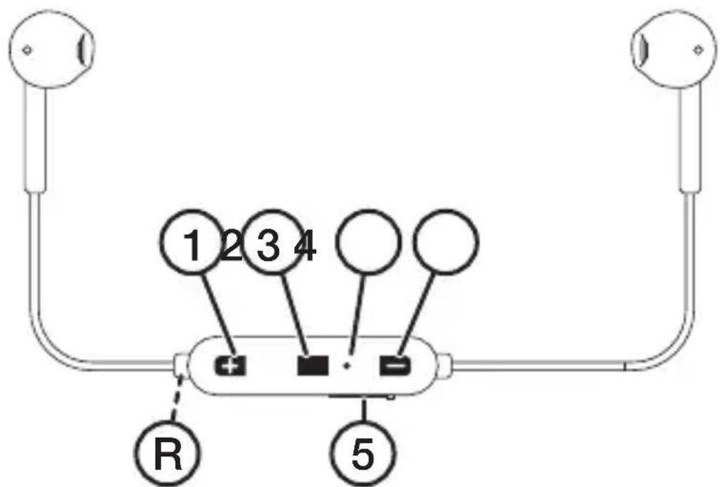 1 2 3 4 R 5