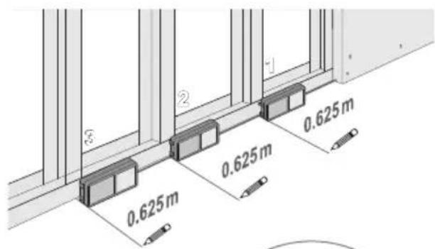 0.625 m 0.625 m 0.625 m