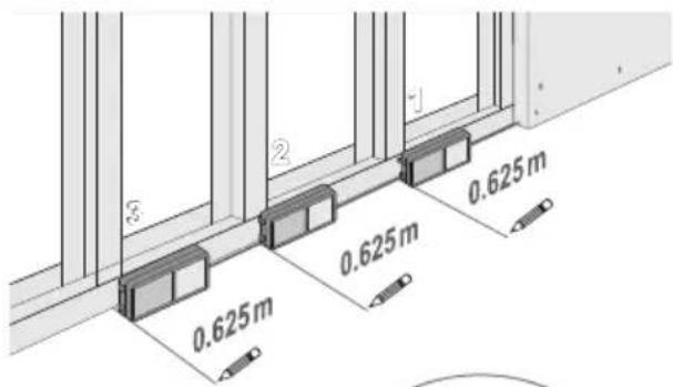 0.625 m 0.625 m 0.625 m