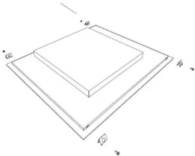 SHARP KH-6I38FS00-EU - Fitting the hob into a work surface - 5