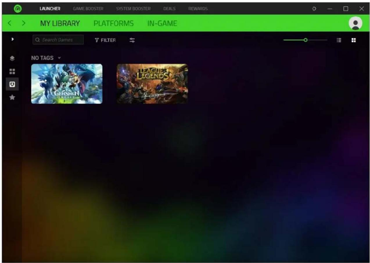 LAUNCHER GAME BOOSTER SYSTEM BOOSTER DEALS REWARDS MY LIBRARY PLATFORMS IN-GAME Search Games FILTER NO TAGS GENSIN LEAGUE LEGENDS