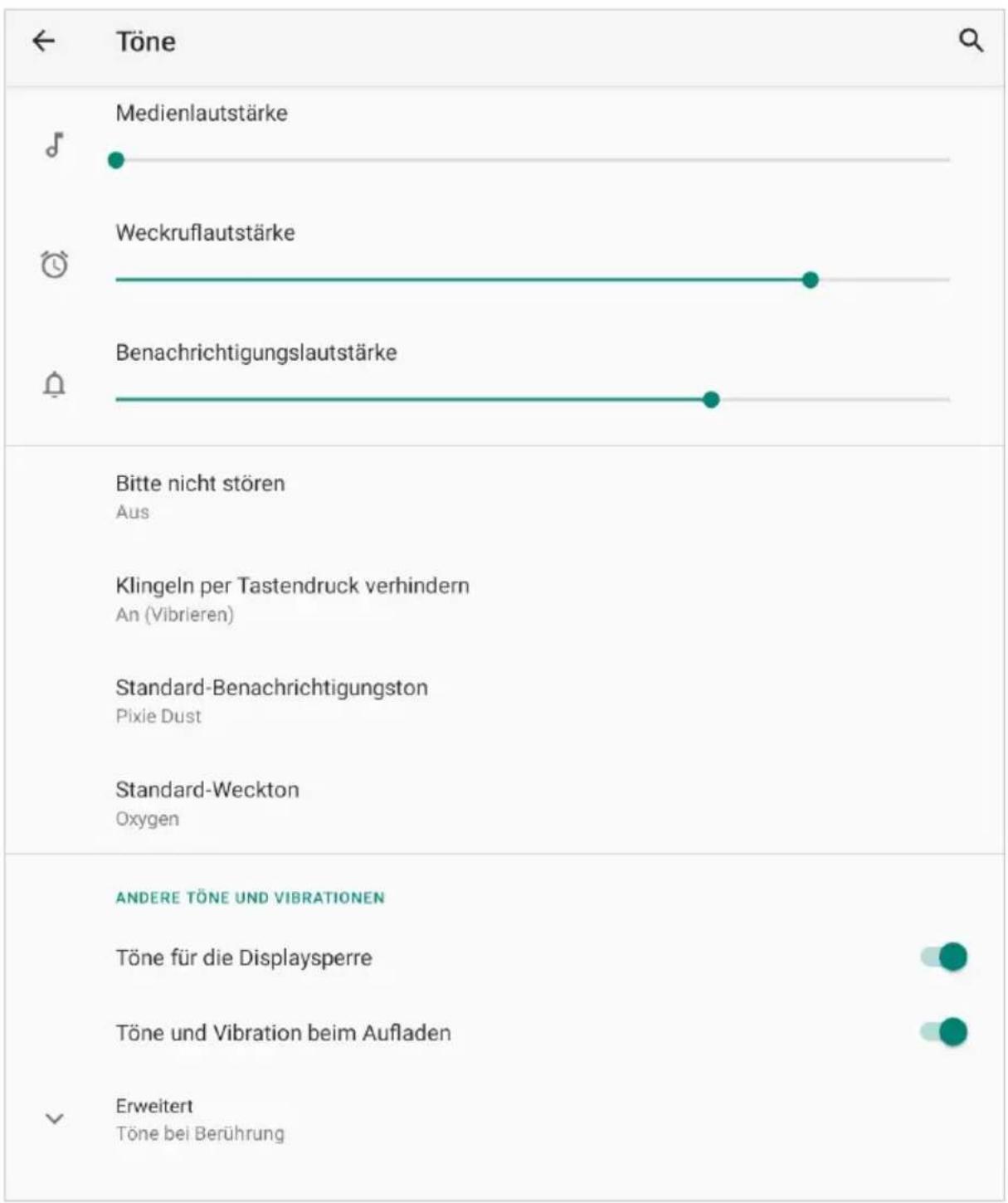 XORO MegaPAD 2154 V6 - Einstellungen / Töne - 1