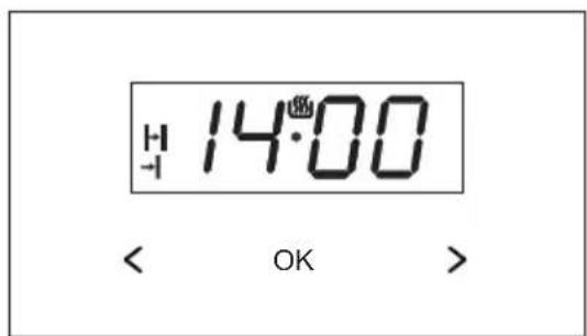 H 14:00 < OK >