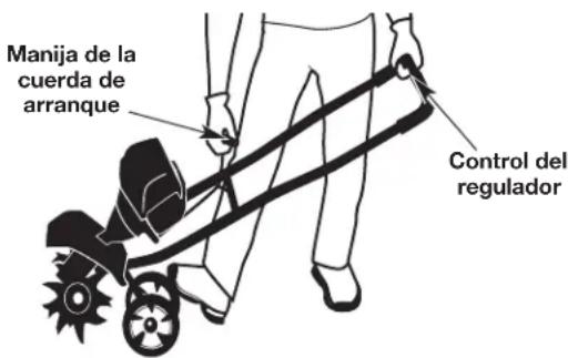 Manija de la cuerda de arranque Control del regulador