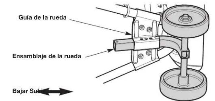 Guía de la rueda Ensamblaje de la rueda Bajar Subj