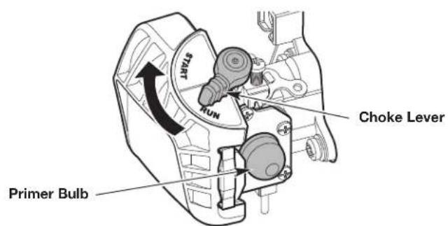 START RUN Choke Lever Primer Bulb