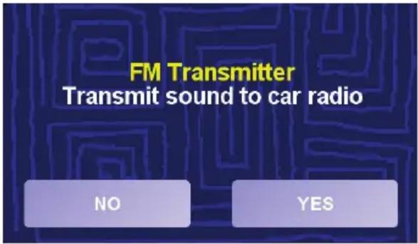 FM Transmitter Transmit sound to car radio NO YES