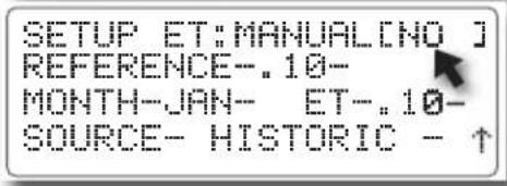 SETUP ET:MANUAL[NO ] REFERENCE-..10- MONTH-JAN- ET-..10- SOURCE- HISTORIC - ↑