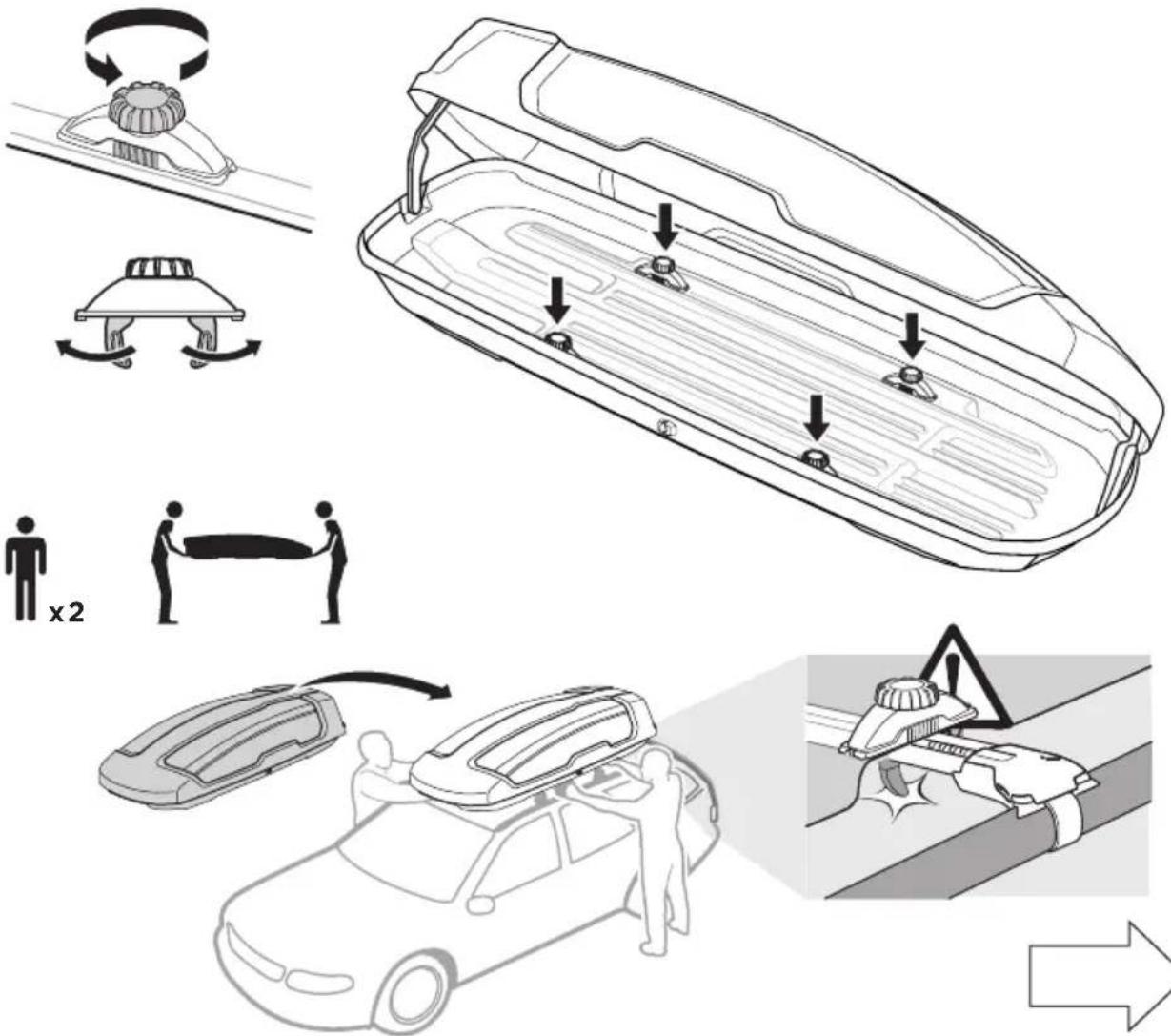 Diagram illustrating car interior and safety instructions with labeled components and directional arrows