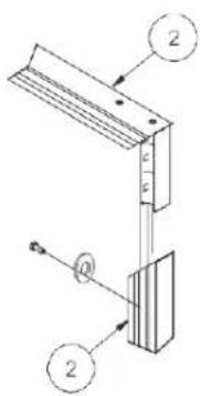 Technical diagram showing a mechanical assembly with labeled components and directional arrows