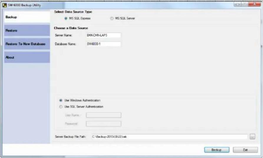 SHURE SW6000 - Backing Up Data - 2