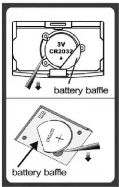 3V CR2032 + battery baffle CR2032 battery baffle
