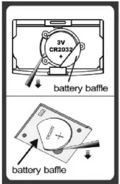 3V CR2032 + battery baffle CR2032 battery baffle